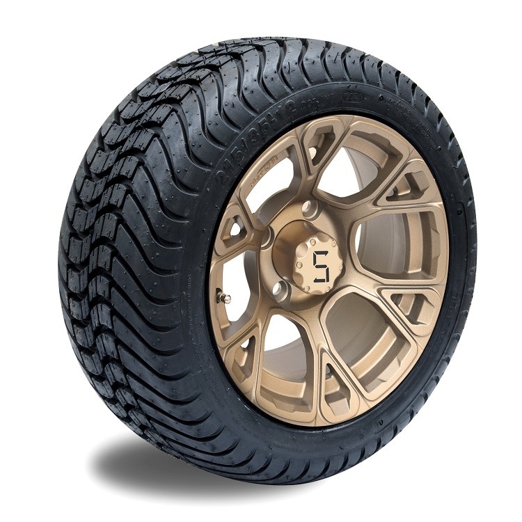 Kombinierte 12 Zoll-Golfmobil-Räder und Reifen 215/35-12 4PLY, das DOT Approved veranschlagt