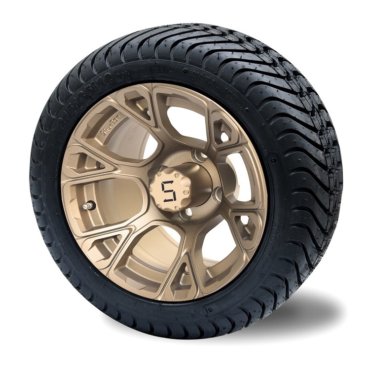 Kombinierte 12 Zoll-Golfmobil-Räder und Reifen 215/35-12 4PLY, das DOT Approved veranschlagt