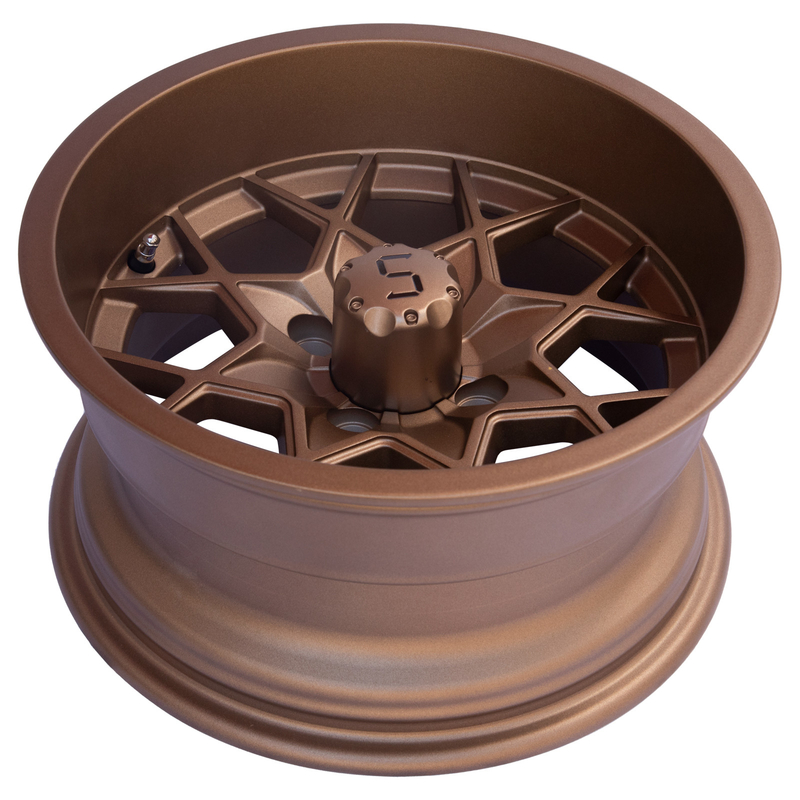 12 / 14 Zoll-Bronzegolfmobil-Aluminiumrad-4X4 Bolzen-Muster -25 UND 101,6 PCD