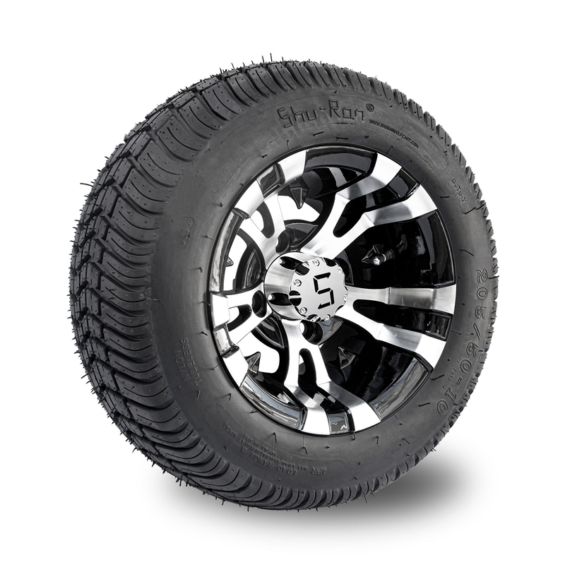 10 Zoll-Golfmobil-Rad und 205/50-10 DOT Street Tire Combo -25 Bolzen des Ausgleich-4x4 (101.6mm)