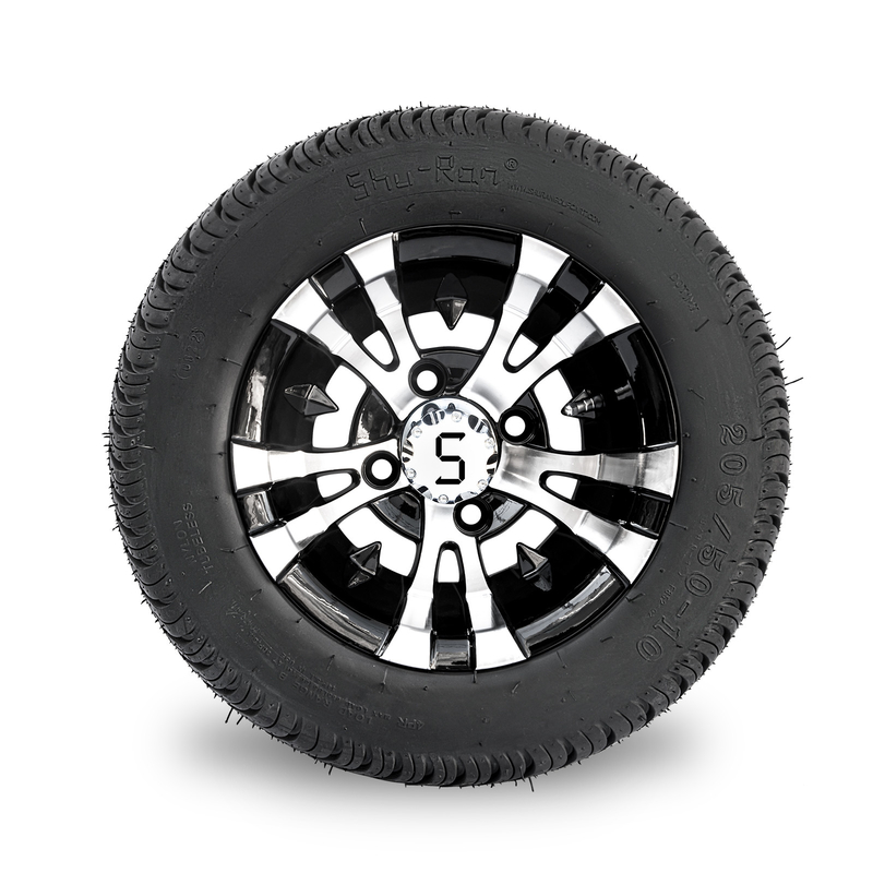 10 Zoll-Golfmobil-Rad und 205/50-10 DOT Street Tire Combo -25 Bolzen des Ausgleich-4x4 (101.6mm)