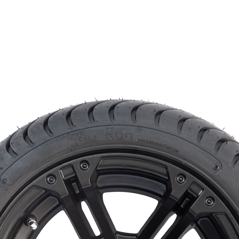 12x7 Matte Black Golf Cart Wheel ermüden kombiniertes 215/35-12 flachen Reifen kombinierte 101,6 PCD