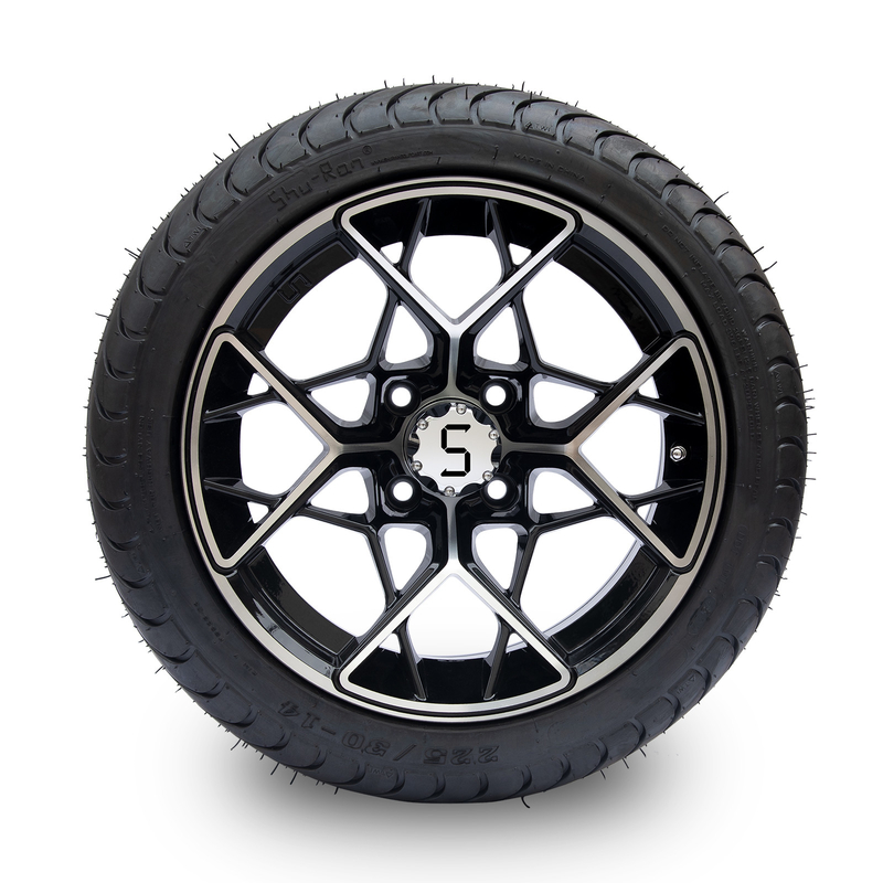 Shu-Ran Golfwagenräder und Reifen 225/30-14 13 kg DOT genehmigt