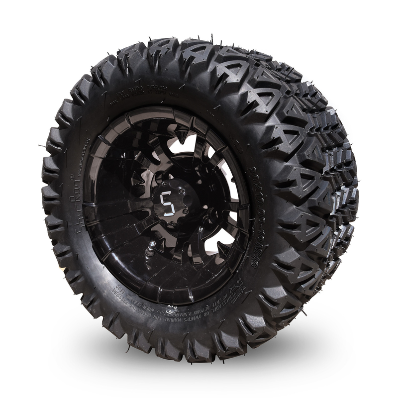 10 Zoll Golfwagen Rad und Reifen Combo 20×10-10 ATV Bearbeitet/Glanzschwarz
