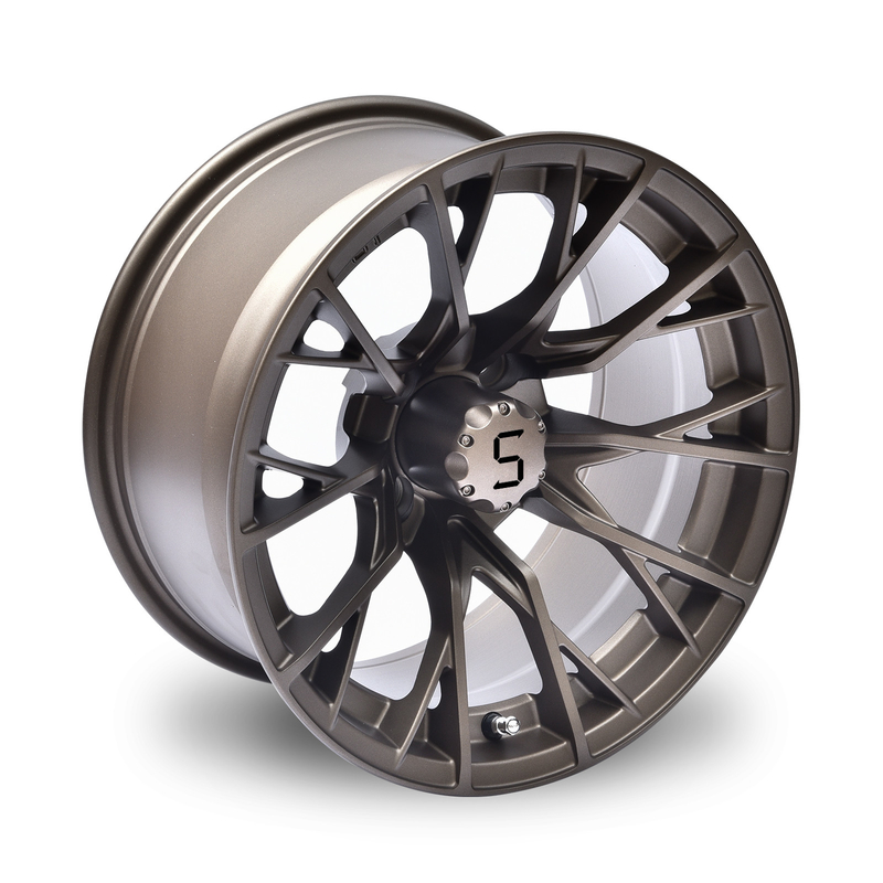 Gunmetal 14 Zoll Golfwagen Räder und Reifen 4/101.6 Bolt Shuran New Starshine-419