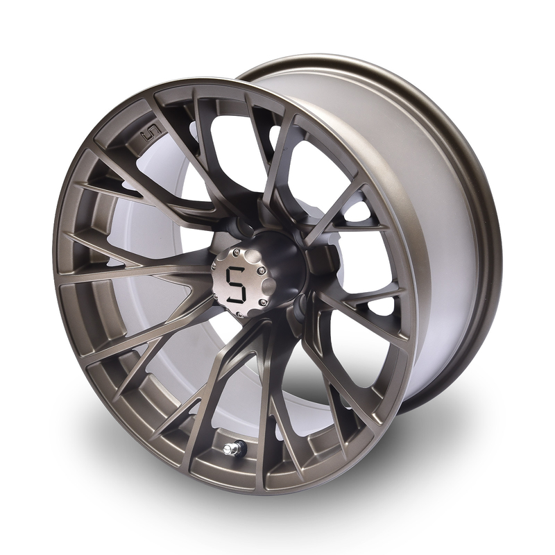 Gunmetal 14 Zoll Golfwagen Räder und Reifen 4/101.6 Bolt Shuran New Starshine-419