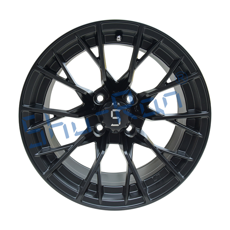 Shuran Neue 14' Felgen Matte Schwarz Aluminium Golfwagen Rad 14x7 Universal 4 Bolt Muster