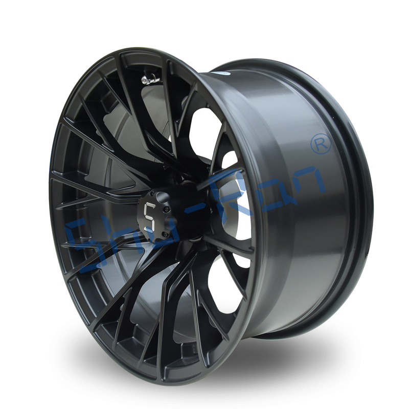 Shuran Neue 14' Felgen Matte Schwarz Aluminium Golfwagen Rad 14x7 Universal 4 Bolt Muster
