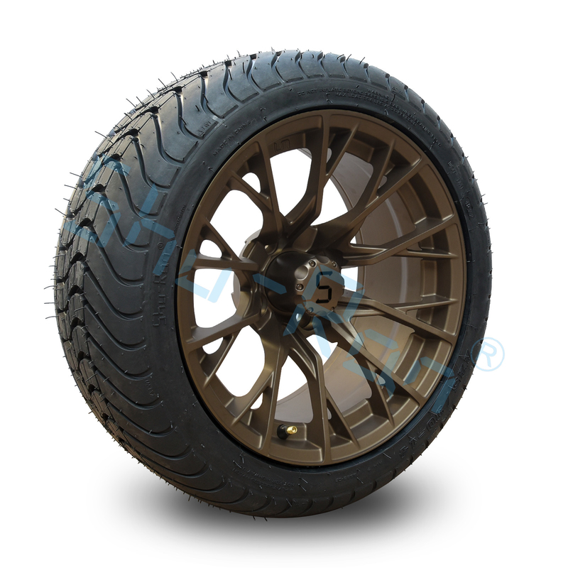 Custom 14 '' Bronze Räder, 225/30-14 Straße DOT zugelassenen Versuche für Golfwagen ATV