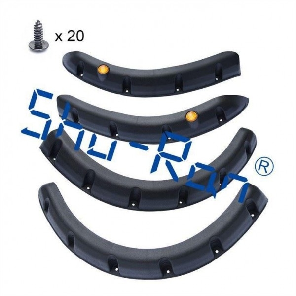 Schwarze Golfmobil-Rückseite und Front Fender Flares For Yamaha, Satz von 4
