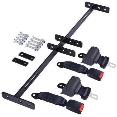 Das 2 Universalitäts-einziehbare Golfmobil Sicherheitsgurt Klammer Kit Compatible mit Verein-Auto EZGO Yamaha