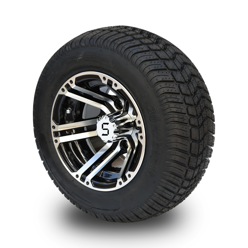 10 Zoll-Golfmobil-Rad und 205/50-10 DOT Street Tire Combo -25 Bolzen des Ausgleich-4x4 (101.6mm)