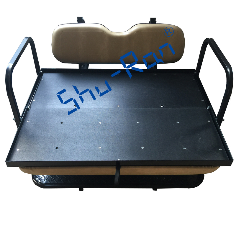 Golfmobil hinterer Flip Folding Back Seat Kit - Fabrik Tan Cushions EZGO TXT