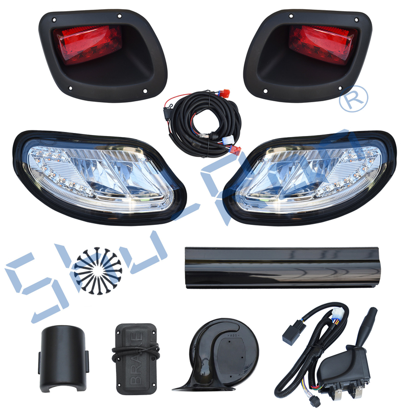 Licht-Kit Fitss EZGO des Golfmobil-deluxe LED Freiheit TXT 2014-Up (Gas u. elektrisches) mit deluxem hellem allgemeinhinUpgrade-Kit