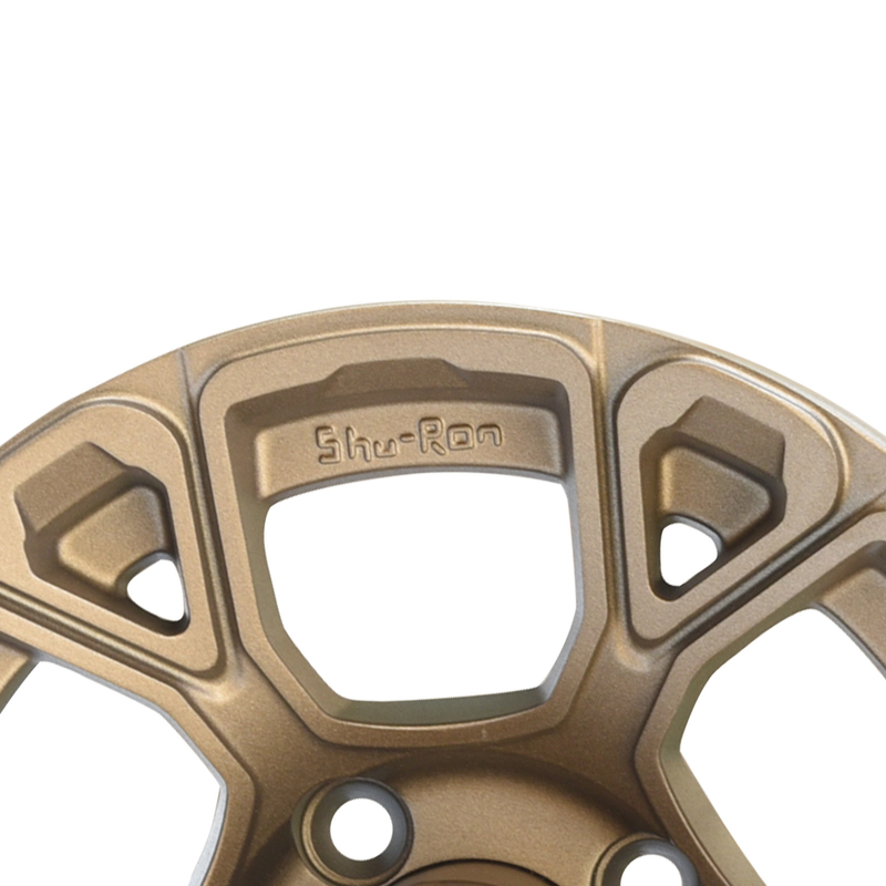 12 Zoll-Golfmobil-Rad-Bronze-UND -25mm 4x4 Bolzen-Muster 101,6 PCD