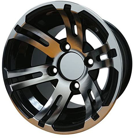 205/50-10 veranschlagte maschinell bearbeitete/glatte schwarze Rad-kombinierte 4 Falte DOT Low Profile Street Tiress und des 10 Zoll-Golfmobils