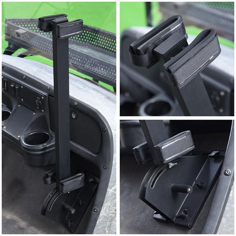 Justierbarer Golfmobil-allgemeinhinGewehrständer stehen oben Gewehr-Halter, vertikalen zwei Gewehr-Halter